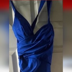 Long formal size 2 blue dress